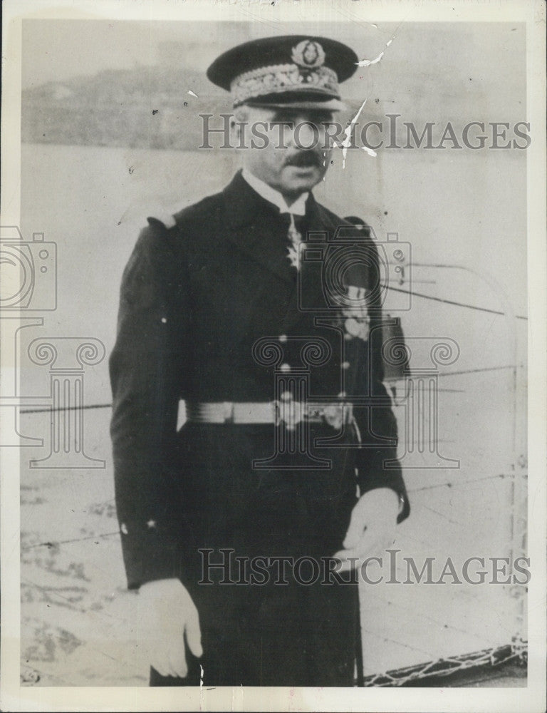 1942 Press Photo Admiral Jean De La Borde of France - Historic Images