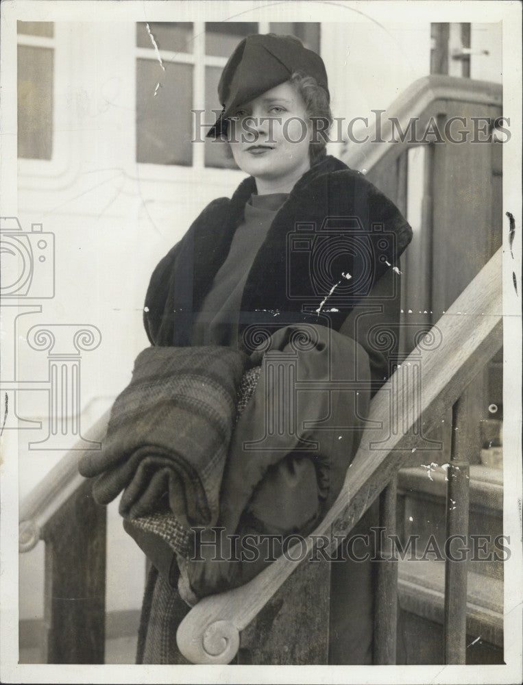 1935 Press Photo Mrs Elizabeth Donner Roosevelt Philadelphia - Historic Images
