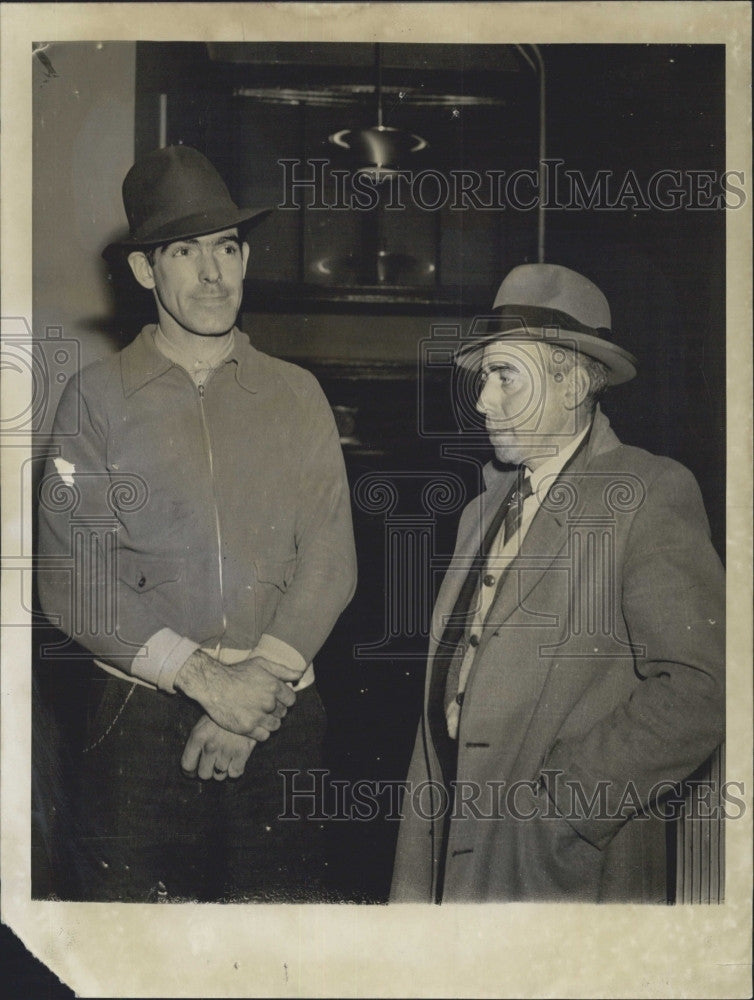 1941 Press Photo Prisoner Joseph Lacaidllidi Edward J White Kidnapping - Historic Images