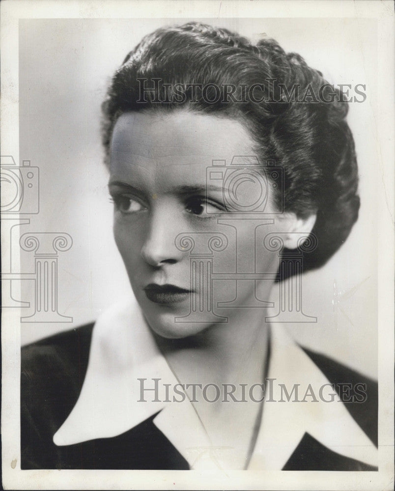 1942 Press Photo Eve Curie Marie Curie Daughter Speaker Women&#39;s Club Boston - Historic Images