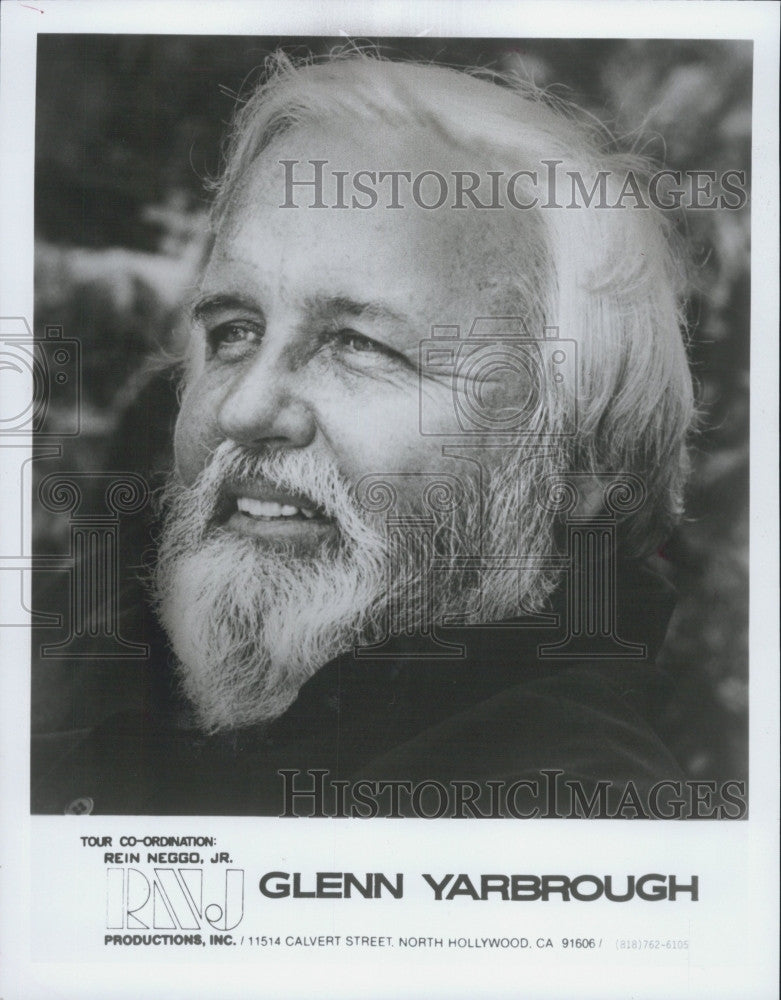 Press Photo Glenn Yarbrough Musician Singer Songwriter - Historic Images