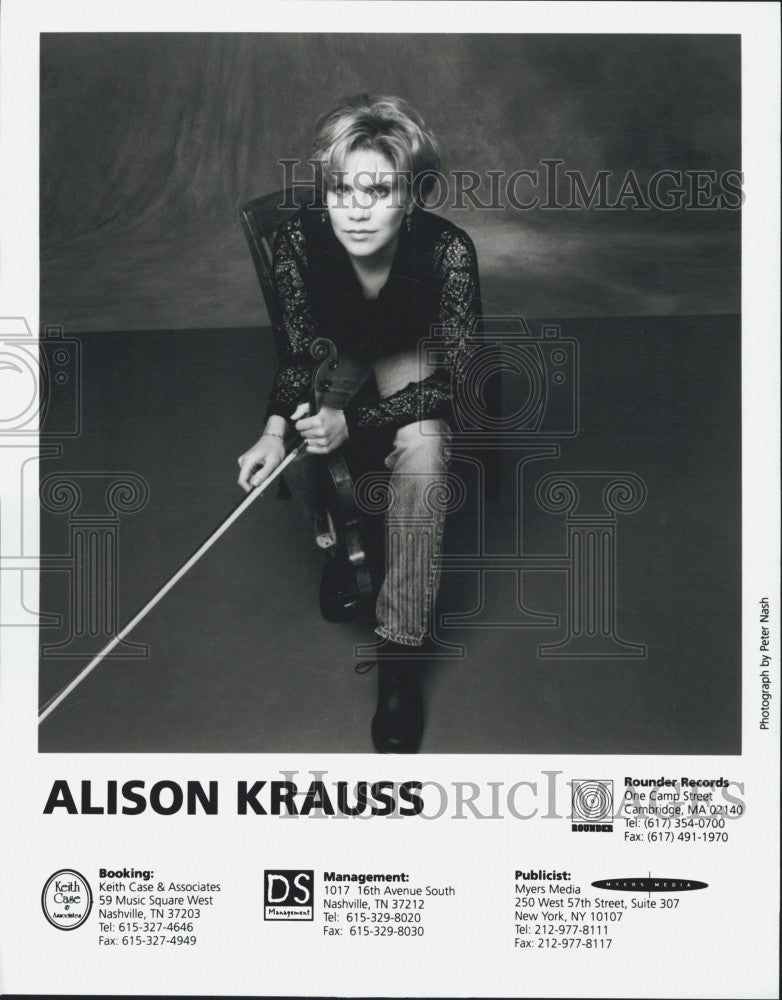 Press Photo Singer Alison Krauss - Historic Images