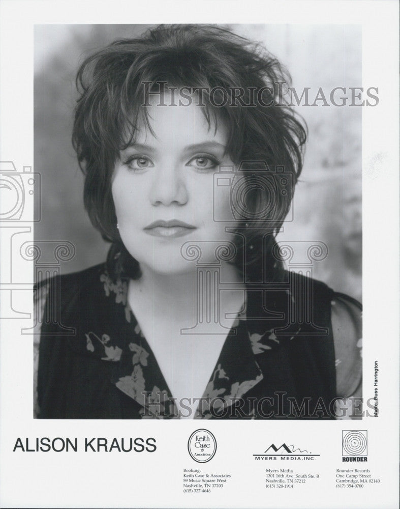 Press Photo Singer Alison Krauss - Historic Images