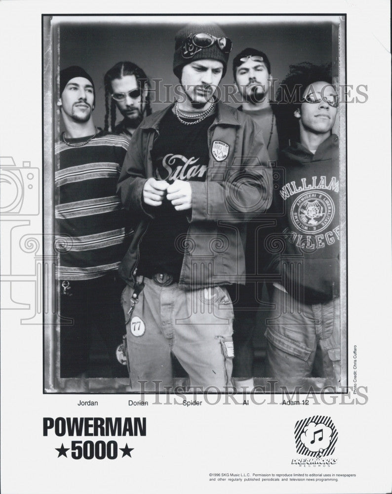 1996 Press Photo Members Of Powerman 5000 Band - Historic Images