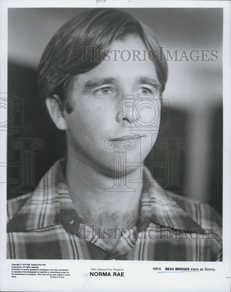 1979 Press Photo Beau Bridges &quot;Norma Rae&quot; - Historic Images