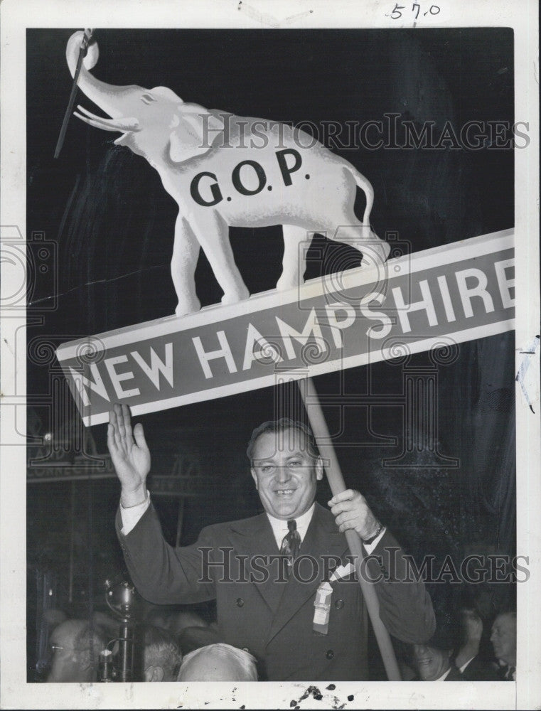 1940 Press Photo Senator Styles Bridges, New Hampshire - Historic Images