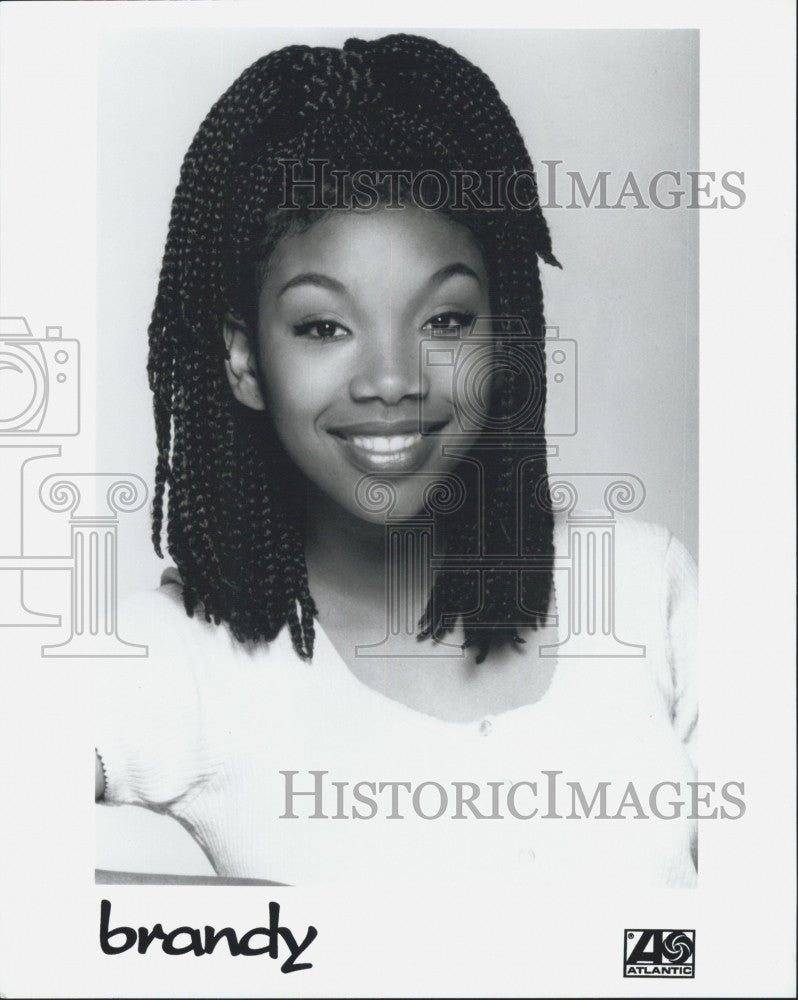 Press Photo Singer Brandy  on Atlantic music - Historic Images