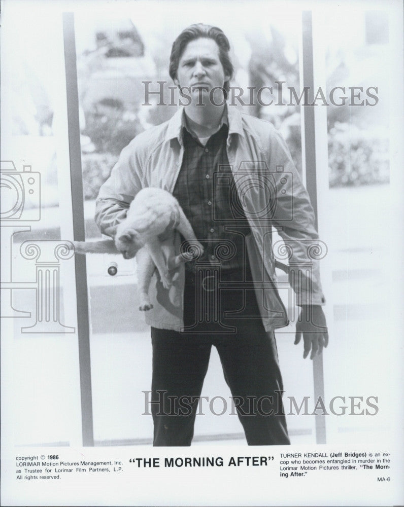 1986 Press Photo &quot;The Morning After&quot; starring Jeff Bridges - Historic Images