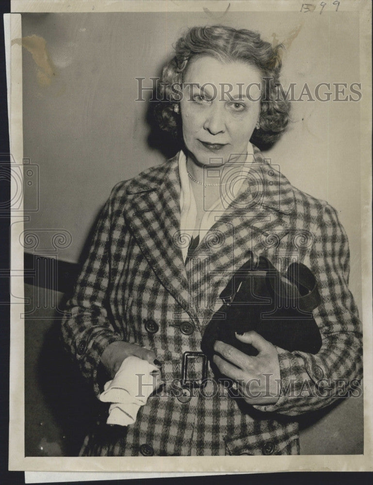 1952 Press Photo Browder Murder Trial Mrs. Jean Marcoux - Historic Images