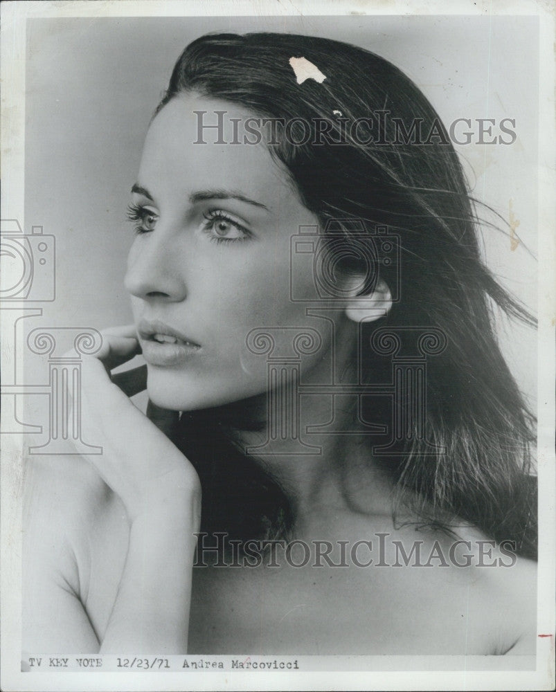 1971 Press Photo Actress Andrea Marcovicci  Broadway and Television - Historic Images