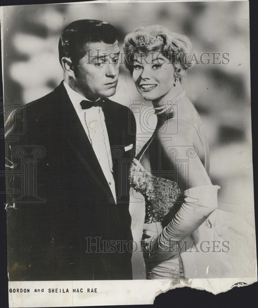 1960 Press Photo Singers, Gordon &amp; Sheila  MacRae to perform - Historic Images