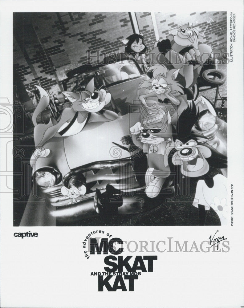 1991 Press Photo &quot;Mc Skat Cat and The Stary Mob Fictional Rapper - Historic Images