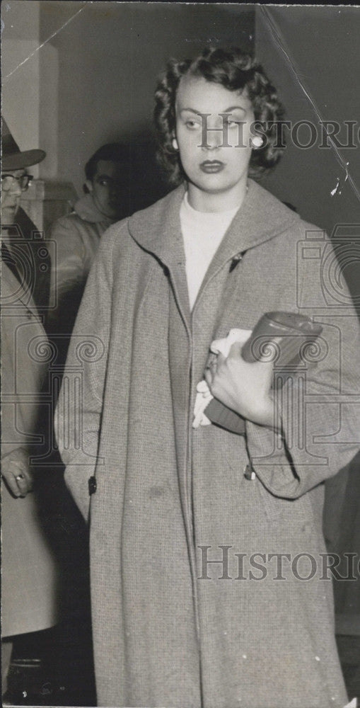 1956 Press Photo Anne MacPherson of Lynn Mass. - Historic Images