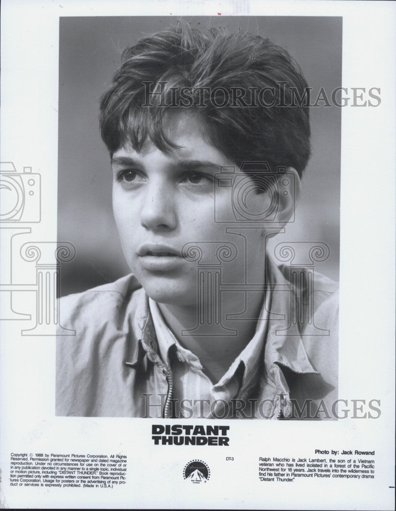 1988 Press Photo Ralph Macchio starring in &quot;Distant Thunder&quot; - Historic Images