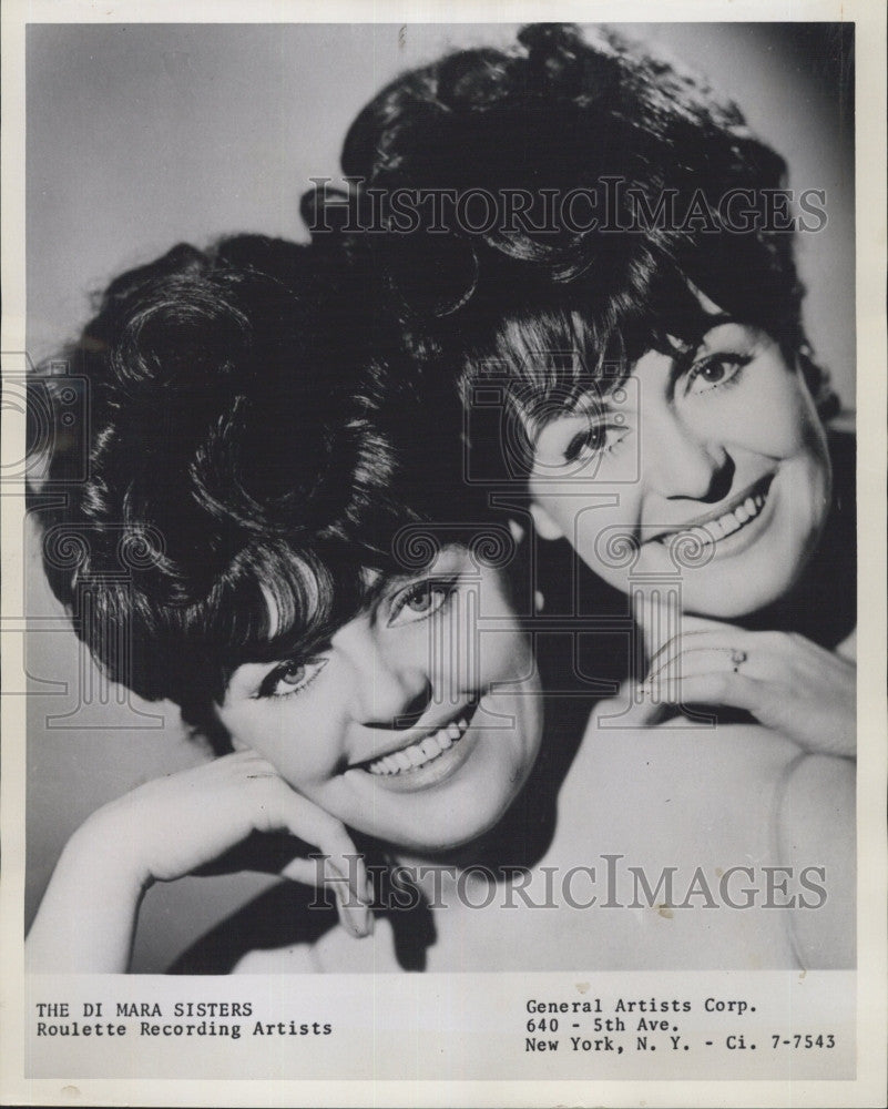 1965 Press Photo Roulette Recording Artists The Di Mara Sisters