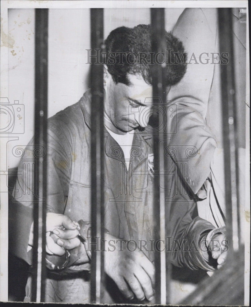 1956 Press Photo Angelo J. LaMarca Arriagnment on kidnapping charges - Historic Images