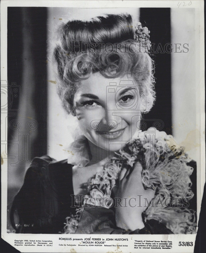 1953 Press Photo Colette Marchand in &quot; Moulin Rouge&quot; - Historic Images