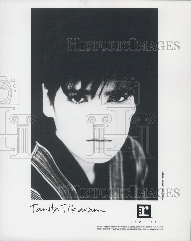 1991 Press Photo Musician Tanita Tikaram on Reprise Records - Historic Images