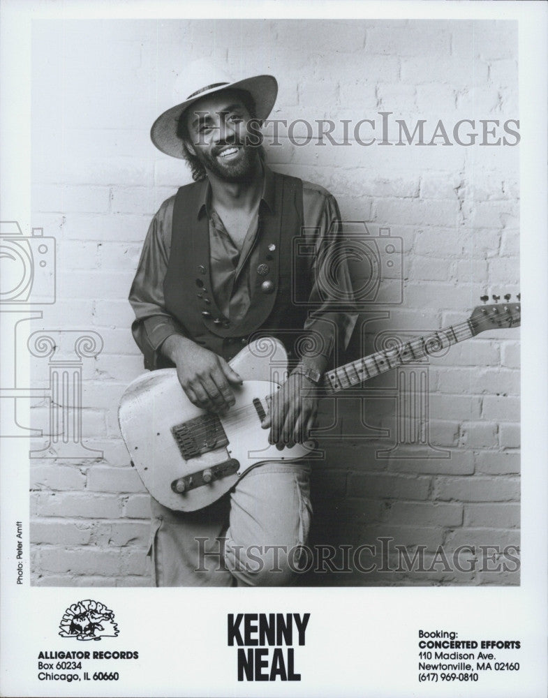 Press Photo American Guitarist and Blues Singer Kenny Neal - Historic Images