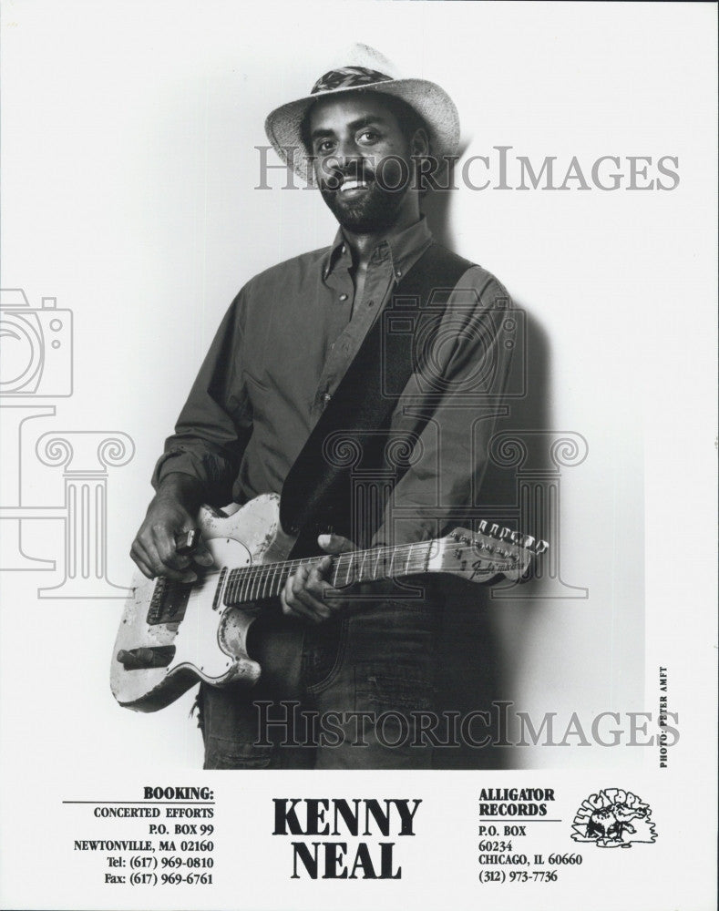 Press Photo Kenny Neal is American Blues Guitar Player And Singer - Historic Images