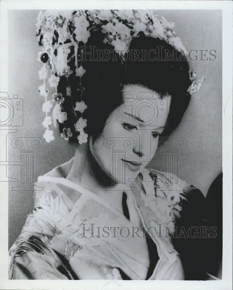 1974 Press Photo Soprano Opera Singer Maralin Niska as &quot;Madame Butterfly&quot; - Historic Images