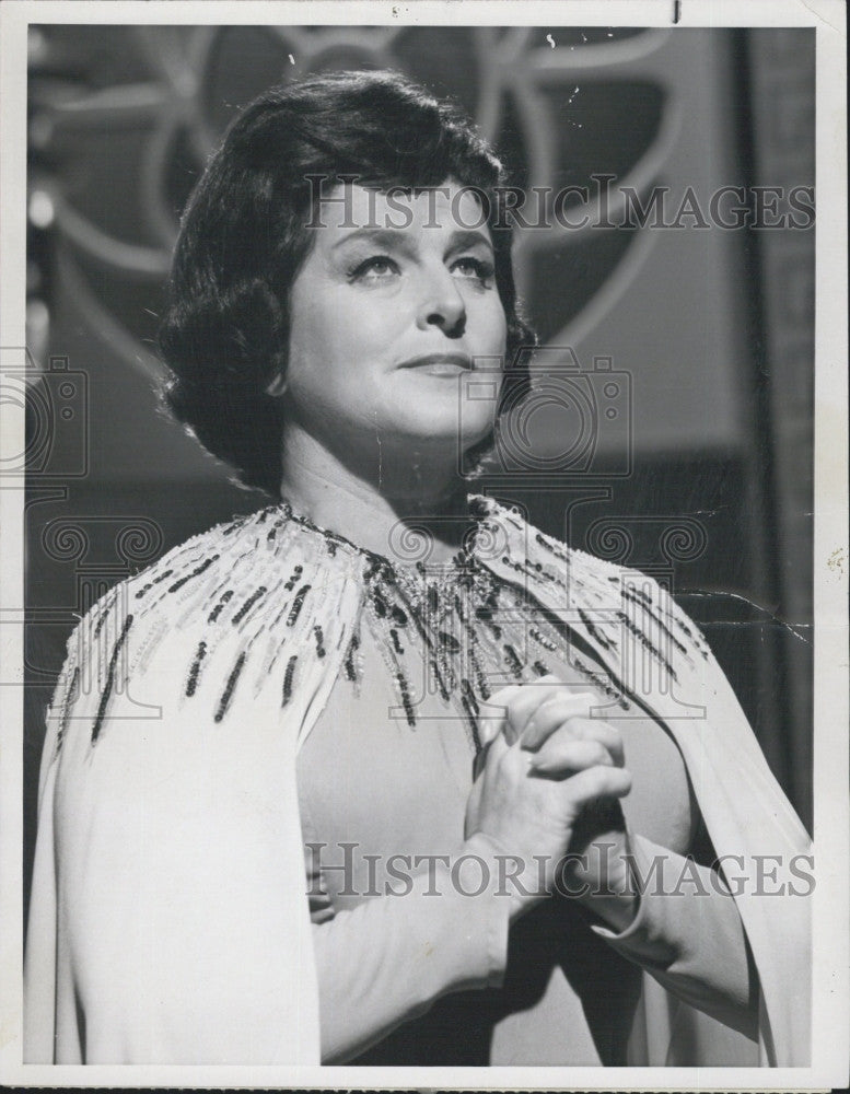 1962 Press Photo Soprano singer Birgit Nilsson on &quot;Bell Telephone Hour&quot; - Historic Images