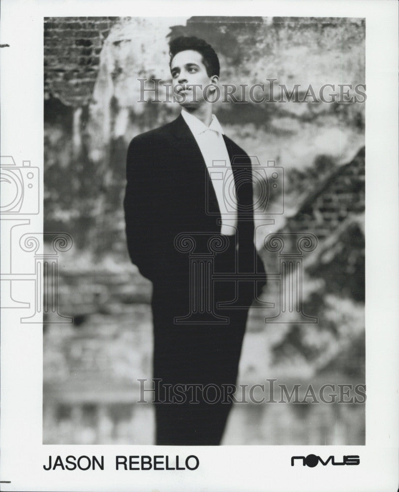 Press Photo Jazz pianist, Jason Rebello on Novus music - Historic Images