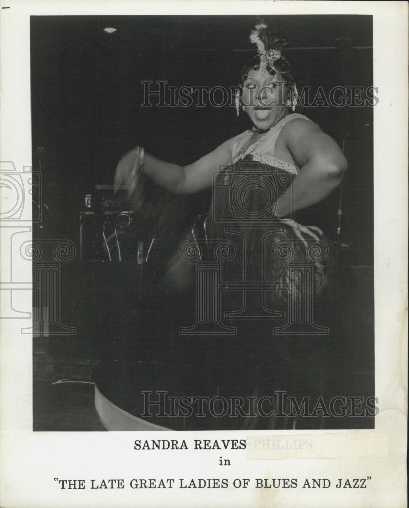 1993 Press Photo  Sandra Reaves &quot;The Late Great Ladies of Blues &amp; Jazz&quot; - Historic Images