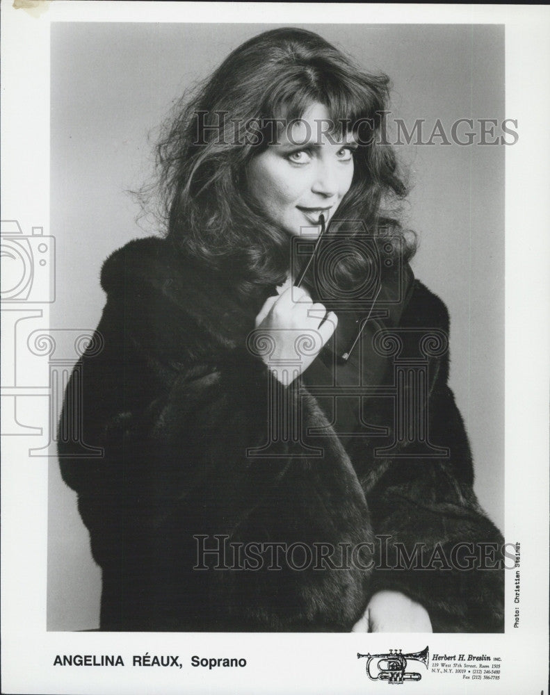 1992 Press Photo Soprano singer, Angelina Reaux - Historic Images