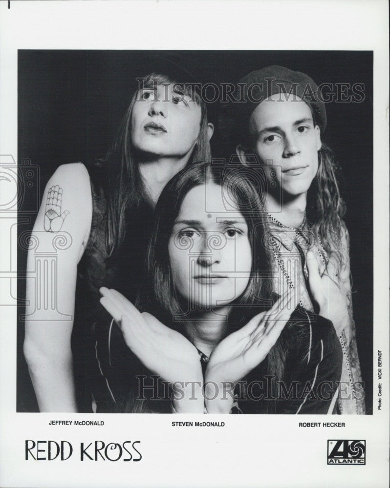 Press Photo Rock Band &quot;Redd Kross&quot; w Jeffrey, Steven McDonald, Robert Hecker - Historic Images