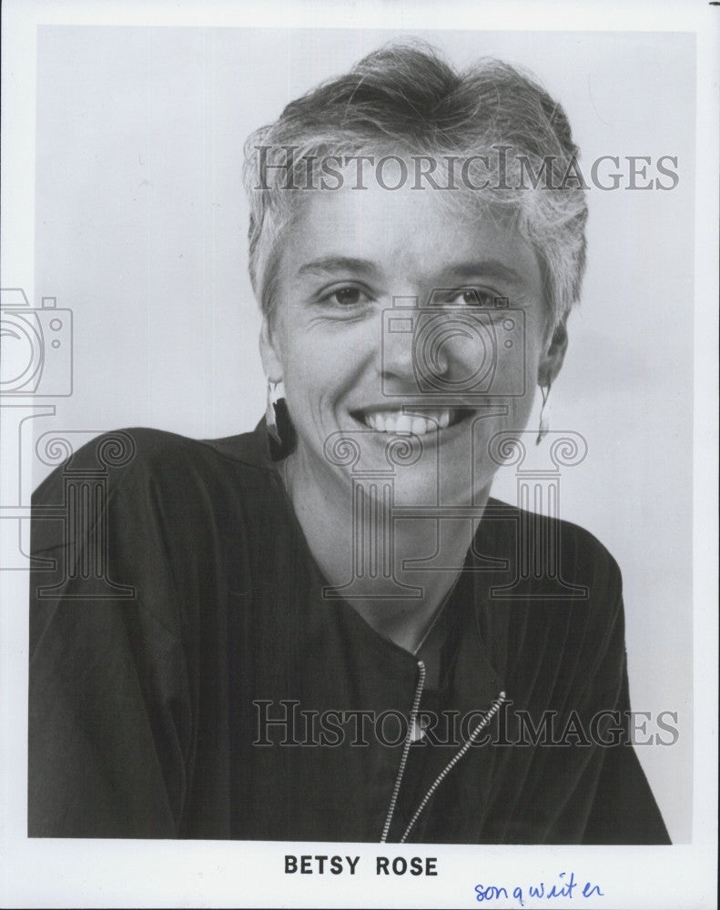 Press Photo Singer, Songwriter And Community Activist Betsy Rose - Historic Images