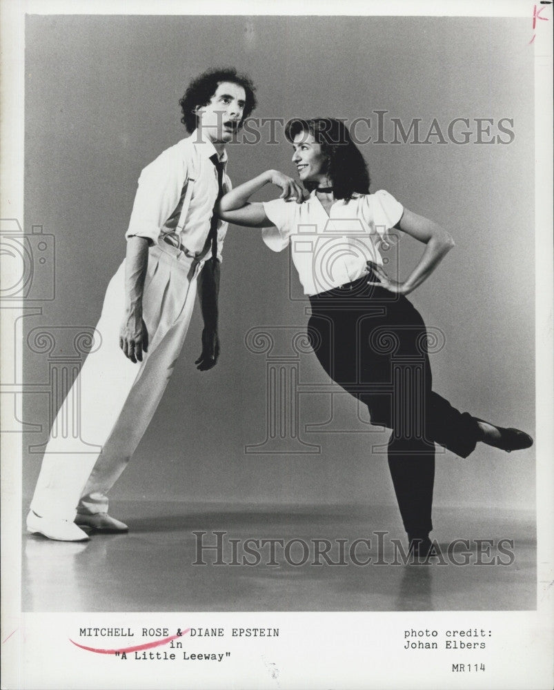 Press Photo Mitchell Rose and Diane Epstein in &quot;A Little Leeway&quot; - Historic Images