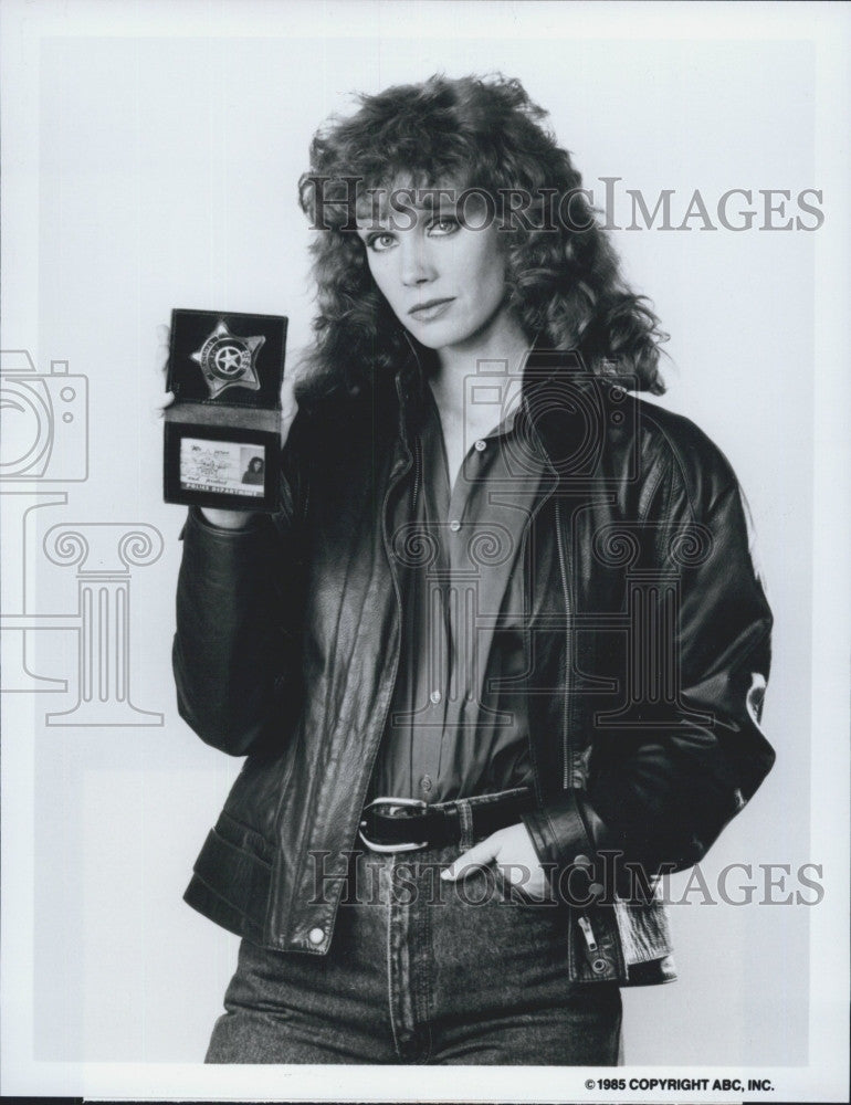 1985 Press Photo Actress Jamie Rose in &quot;Lady Blue&quot; - Historic Images