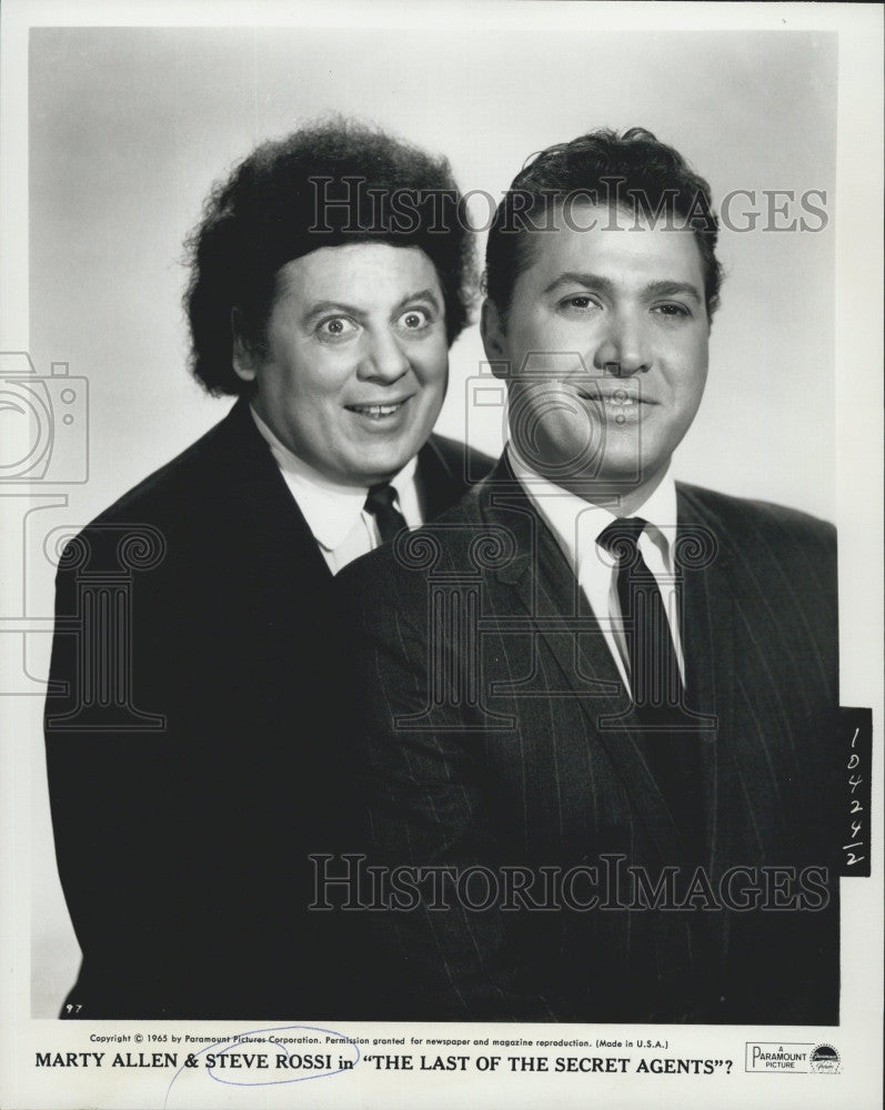 1966 Press Photo Marty Allen And Steve Rossi Star in &quot;The Last Of The Secret - Historic Images