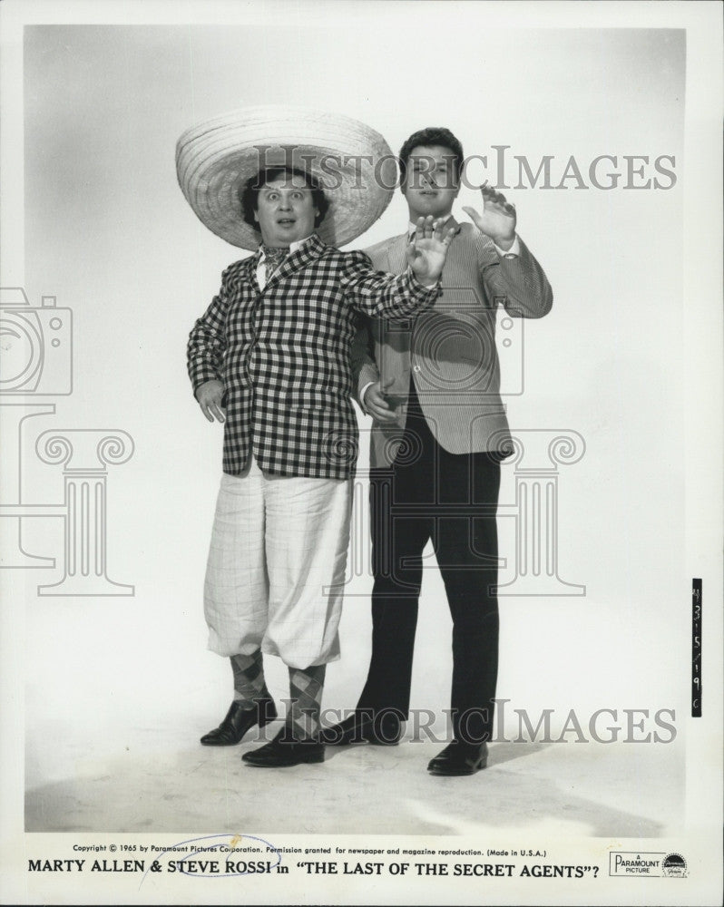 1965 Press Photo Marty Allen And Steve Rossi The Last of the Secret Agents - Historic Images