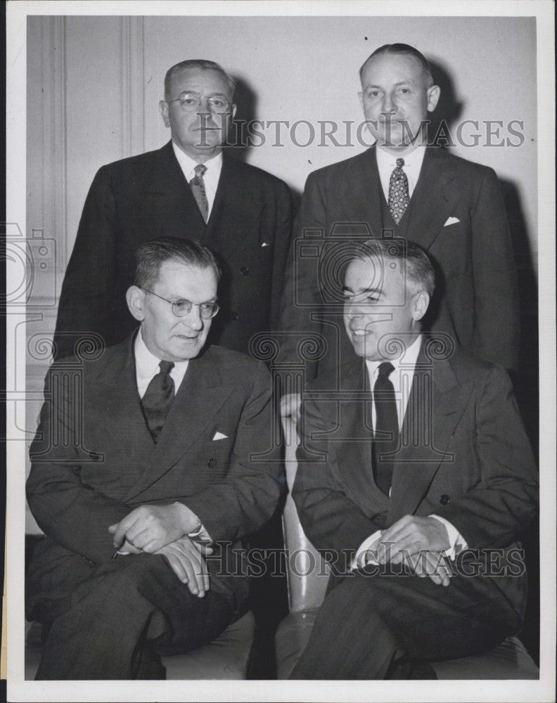 1950 Press Photo Judge Fredrick J.Dillon Pres. Herbert N.Faulkner Dr Marcus - Historic Images