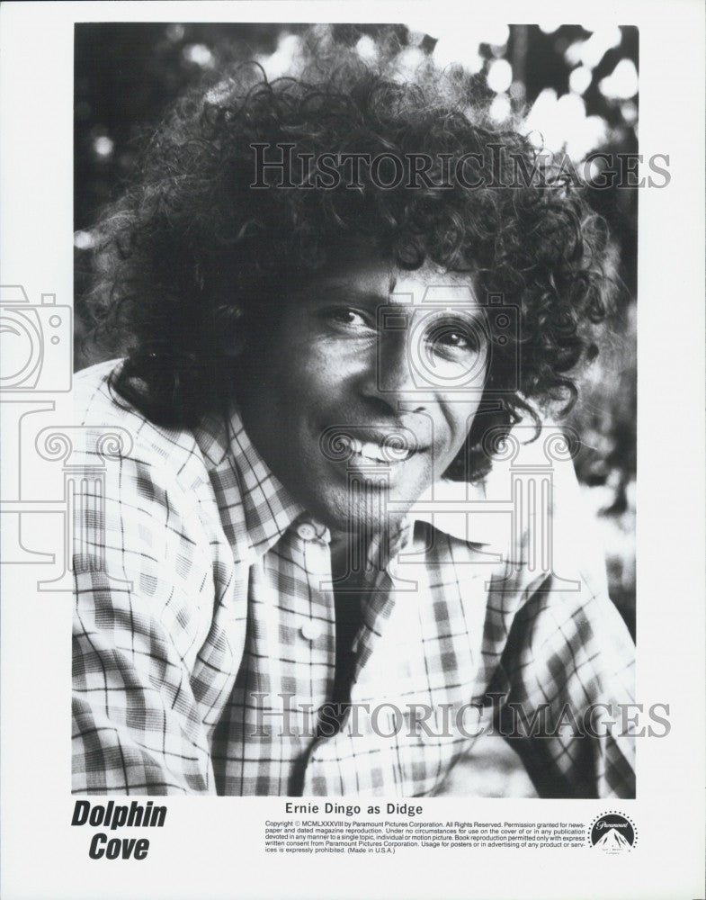 1989 Press Photo Ernie Dingo &quot;Dolphin Cove&quot; - Historic Images