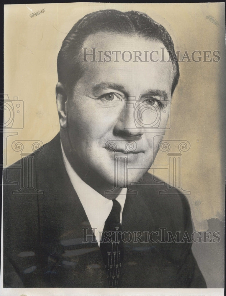 1954 Press Photo Leonard K. Firestone, President Firestone Tire &amp; Rubber Co. - Historic Images