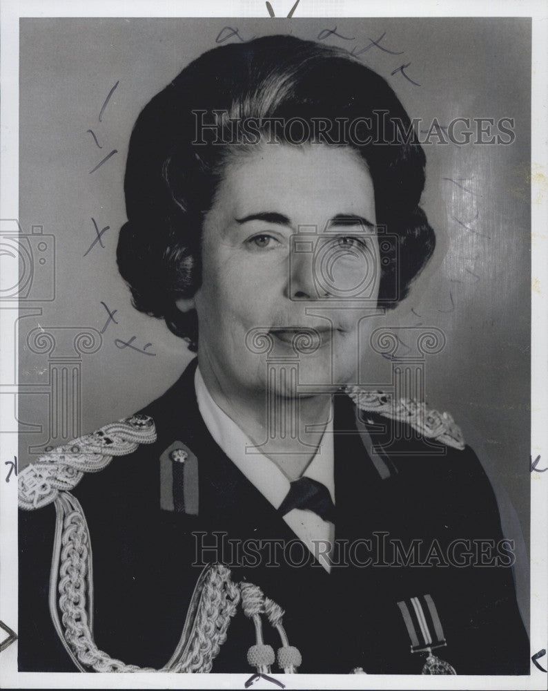 1974 Press Photo Brigadier Eileen L. Nolan, Director Women&#39;s Royal Army Corps - Historic Images