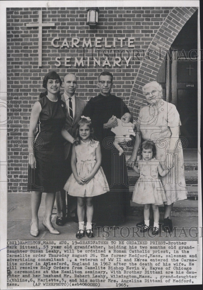 1965 Press Photo 53 year old Grandfather to be ordained Priest in Catholic - Historic Images