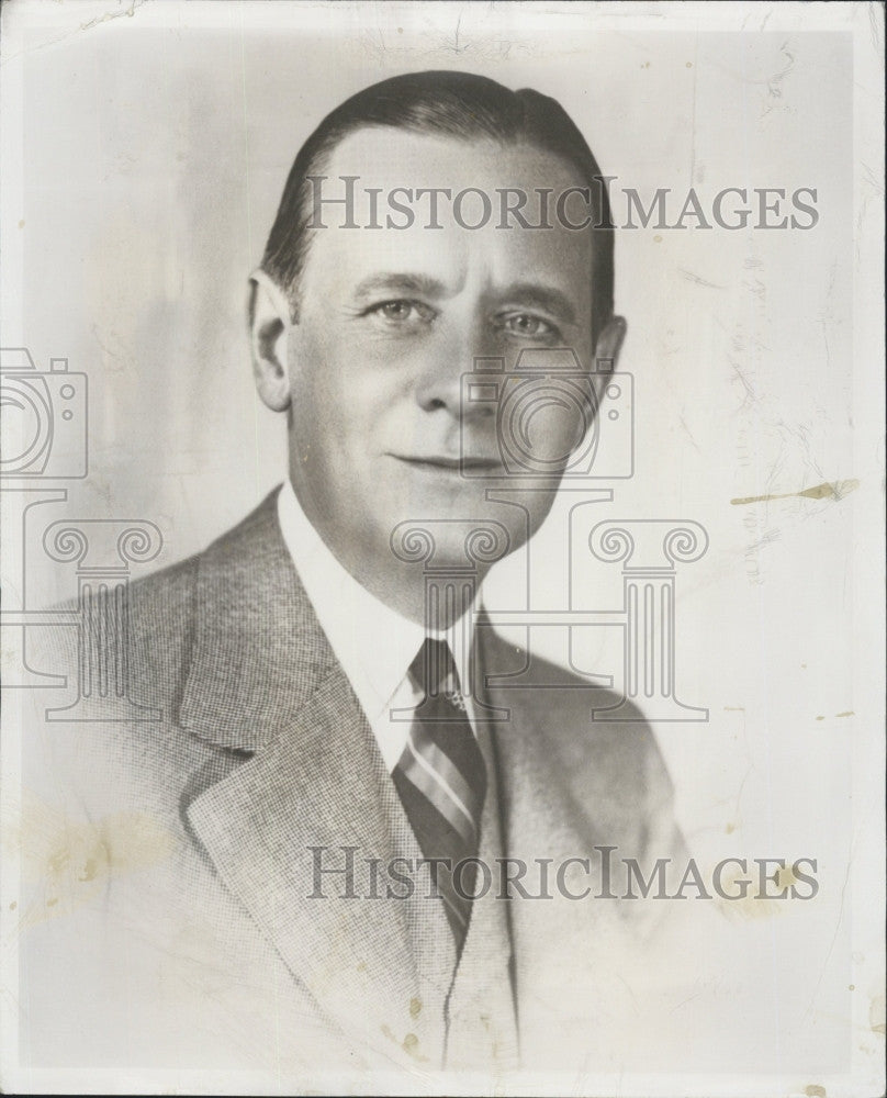 1952 Press Photo Harvey S Firestone Chairman Firestone Tire Company - Historic Images