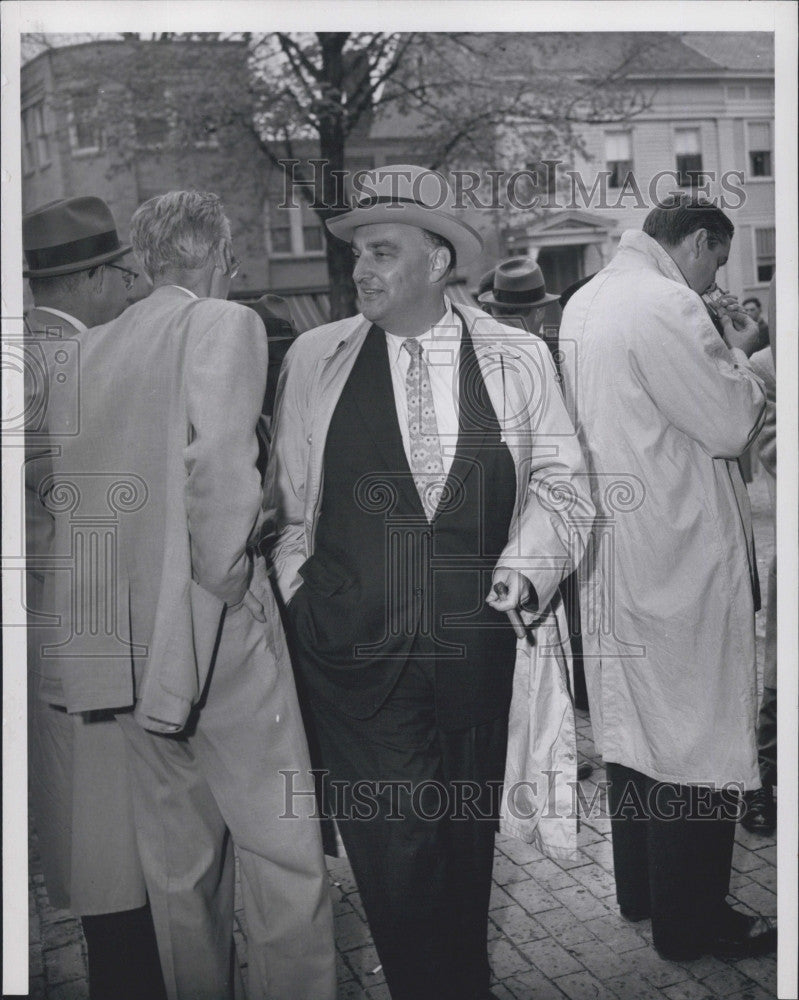 1956 Press Photo Atty Gen George Fingold in Mass - Historic Images