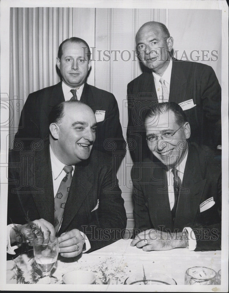 1953 Press Photo Hon George Fingold,Hon CJ Wagner,Wm M Silverman &amp; AT Wasserman - Historic Images