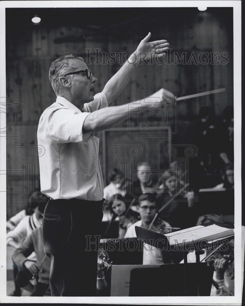 1968 Press Photo Orchestra Conductor Allen C. Lannom - Historic Images