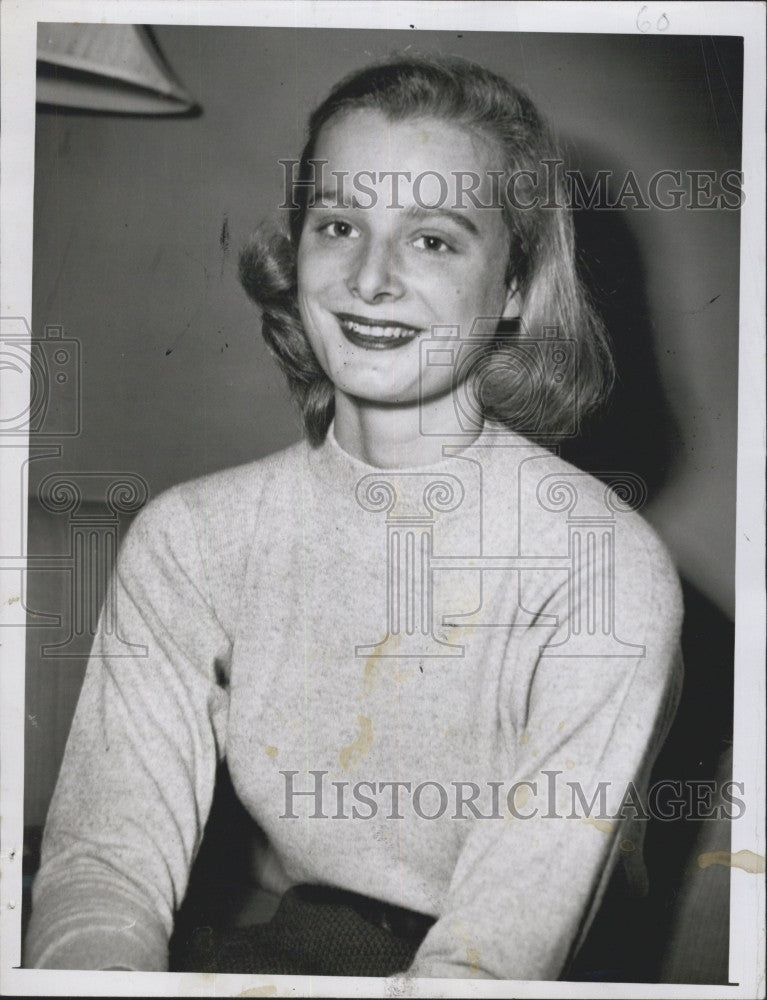 1951 Press Photo Actress Virginia Lapham - Historic Images