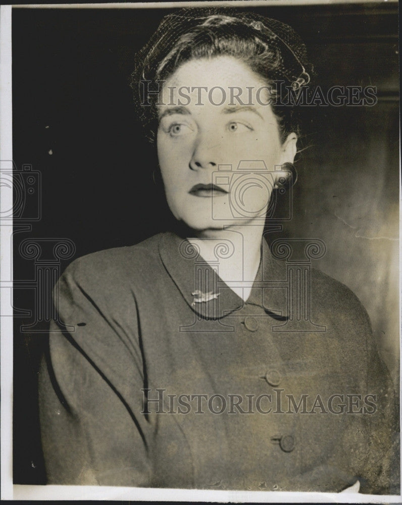 1955 Press Photo Widow of Wisconsin Senator Joseph R. McCarthy - Historic Images