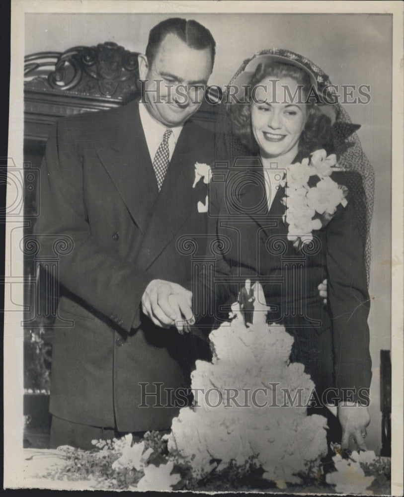 1949 Press Photo Sen. W. Lee &quot;Pappy&quot; O&#39; Daniel with Daughter Molly - Historic Images