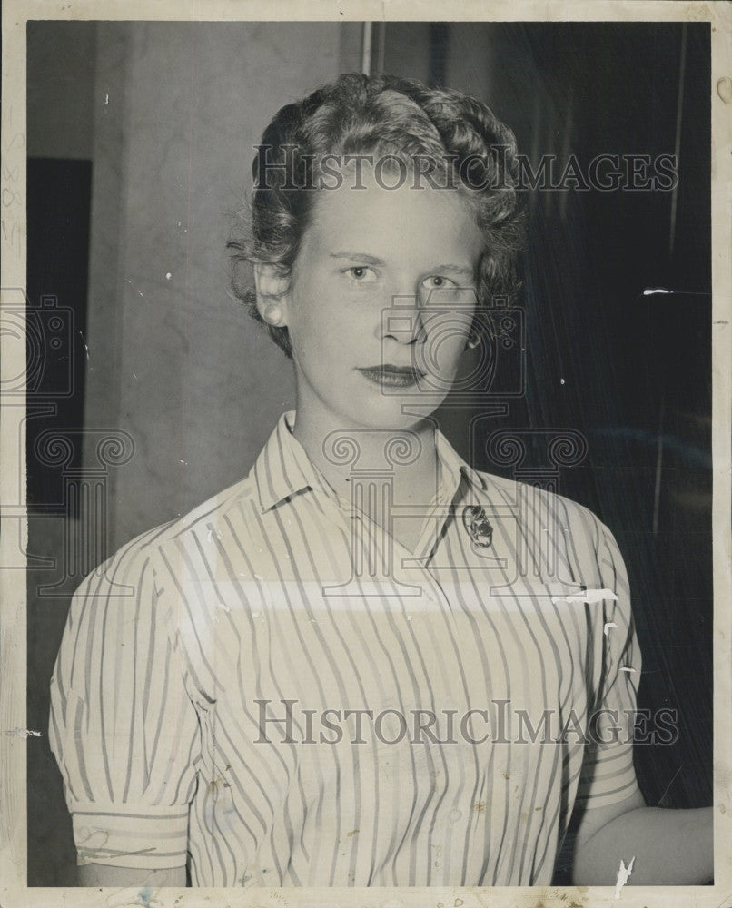 1957 Press Photo Priscilla Mason Modjara, Crime Victim - Historic Images