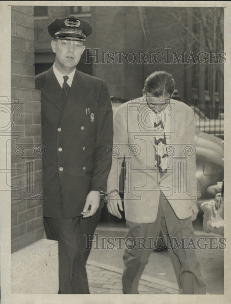 1951 Press Photo Irving Minsk, Deputy Sheriff Emil Lundgren - Historic Images