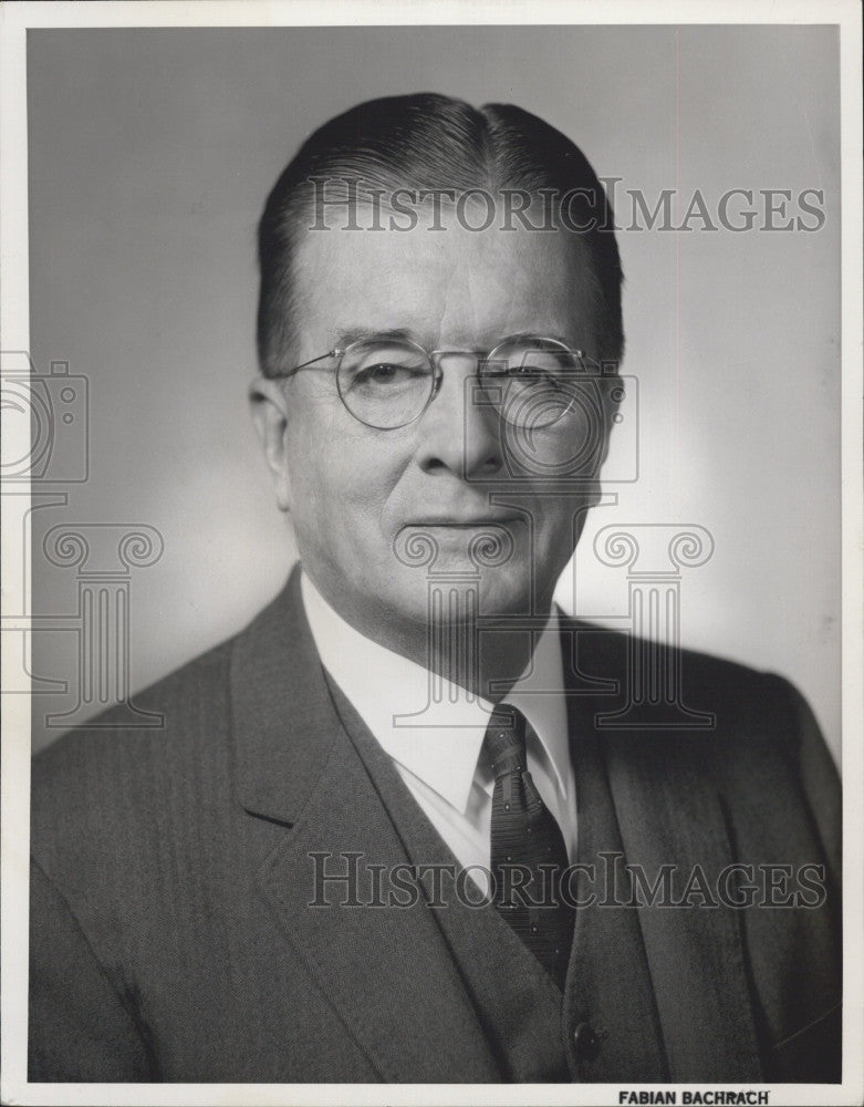 1963 Press Photo Horage Schermerhorn,Chairman of the National Shawmut Bank Mass. - Historic Images